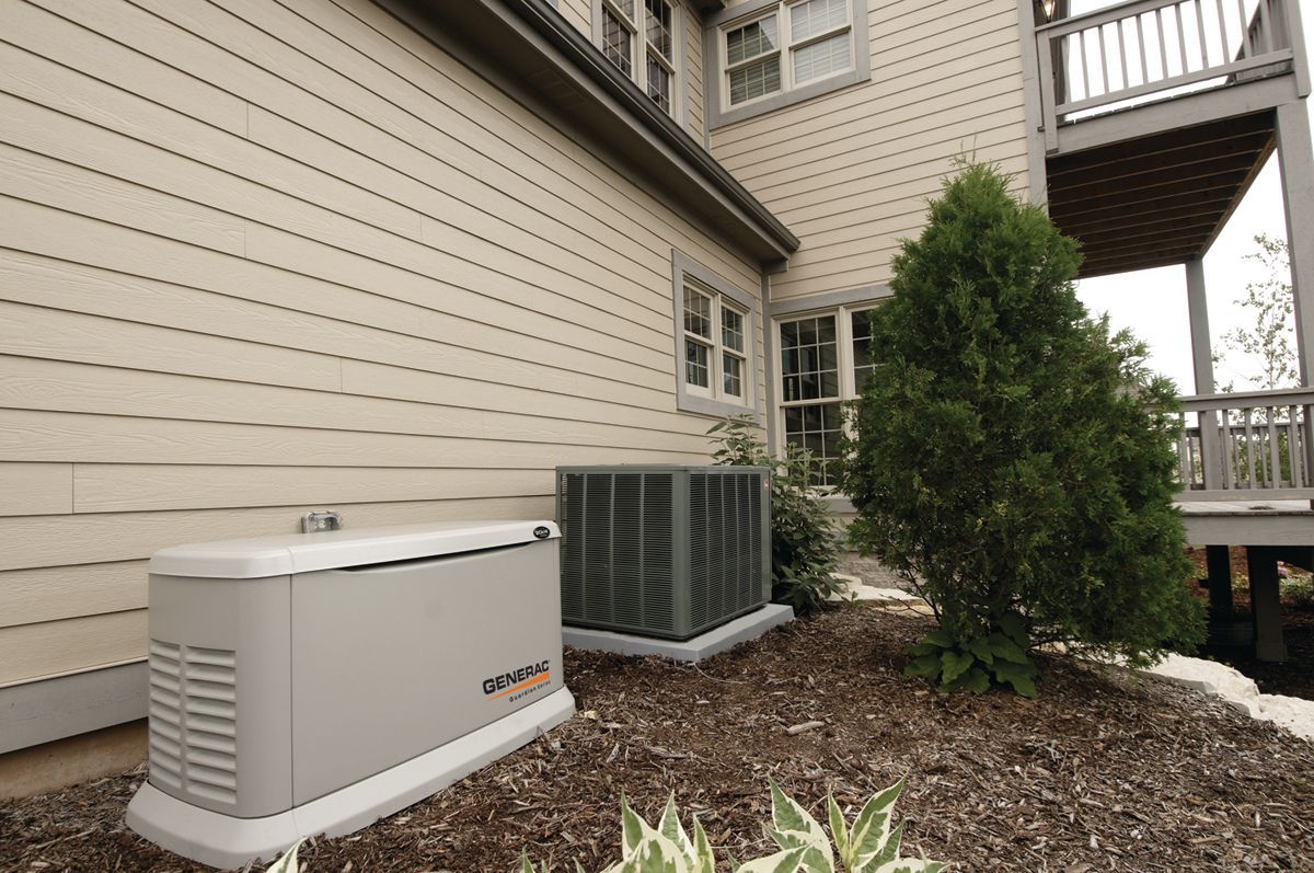Generac home standby generator installed by Riverside Electric